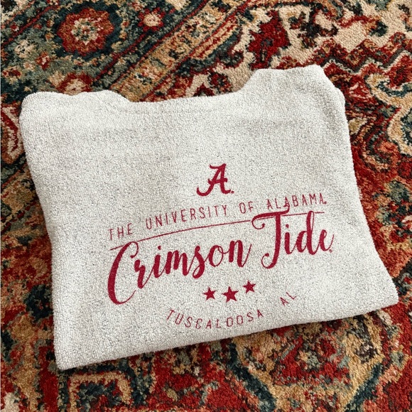 Pressbox Sweaters - Pressbox Women's University of Alabama Long Sleeve Comfy Terry Sweater, Size L
